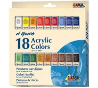 Peintures Acryliques El Greco, 12ml, Set De 18