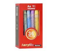 Peintures acryliques, stylos acryliques pour la peinture, conseils fins de coloriage - Accessoires d'artisanat, outil de peinture pour artistes professionnels ou débutants