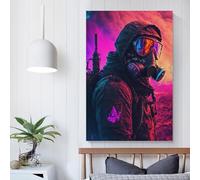 Peintures colorées de royaumes fantastiques pour chambres, toilettes, salle de bain, décoration murale sur toile 40 x 60 cm