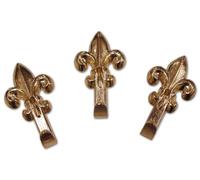 Peintures crochet crochets mod. Petit lys de type 33x18 mm, or bl. 5 Pcs