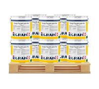 Enduit façade, crepi grains fins extérieur, renforce les murs, masque les défauts, application rouleau, prêt à l'emploi ECRAN 77 10 x 25 Kg