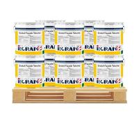 Peintures Daniel Enduit façade taloché hydrofuge, protection mur extérieur, renforce les murs, masque les défauts, prêt à l'emploi ECRAN 77 10 x 25 Kg