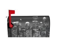 Peintures de New York - Couverture imperméable pour boîte aux lettres magnétique et résistante au soleil - Protection décorative pour l'extérieur standard américain grande taille 53,3 x 45,7 cm