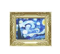 Peintures murales - Modèle de peinture d'art 1:12 | Maison de Peinture à l'huile | Art miniature de maison de | Cadre photo miniature antique | Peinture murale à la main, décoration