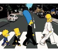 Peintures par numéros Peintures -Simpson's The Beatles 50x40 cm