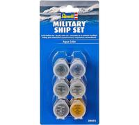 Peintures pour maquette - Navires militaires - 6 couleurs - Godet 5ml - Revell