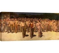 Peintures sur toile - Giuseppe Pellizza da Volpedo, Le quatrième état - 100x50 cm