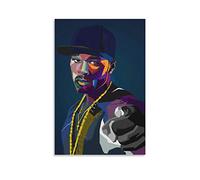 Peintures sur Toile sans Cadre 50 Cent Rapper Art Poster et Wall Art Picture Print Modern Family Room décor 50x70cm