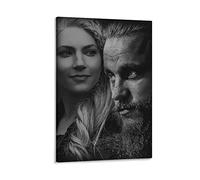 Peintures sur Toile sans Cadre Vikings Ragnar Toile Décorative Art Mur Salon Affiches Chambre 50x70cm
