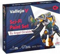 Peintures - VALLEJO - 72.313 - Coffret Sci-Fi - 12 x 18 ml - Multicolore