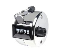 peiqiup Compteurs Manuels, Compteur À Main avec Anneau De Doigt, Mini Compteur de Comptage à Main en Métal, pour Sport/Entraîneur/École/Golf, Compteur de Clic à 4 Chiffres