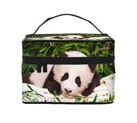 PEIXEN Adorable trousse de maquillage pour bébé panda - Trousse de toilette portable - Organiseur de voyage pour femme - Noir - Taille unique, Noir , Taille unique