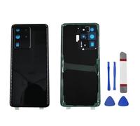Peixiong Cache Batterie en Verre pour Samsung Galaxy S20 Ultra, Panneau arrière de Rechange avec Objectif d'appareil Photo pré-installé + Outils (Noir Cosmique)