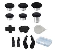 Peixiong Jeu de composants des manettes Elite 13 en 1 pour Xbox Elite Series 2 Core Controllers avec 6 joysticks métalliques et outils, 2 D-Pads, 4 palettes pour Xbox Elite Series 2 (Noir)
