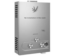 PEIXU 16L Chauffe-eau à Gaz,16L/min,Instantané Chauffe Bain à Gaz Propane ou Butane,32KW Chaudière Instantanée à GPL avec Mode Hiver et Mode été pour Maison Camping Caravane