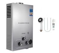 PEIXU Chauffe-eau à Gaz Instantané 12L LPG Butane Propane Chauffe-eau à Gaz Maison Camping Car 24KW 12L/min Avec Mode Hiver et Mode été