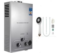 PEIXU Chauffe-eau à Gaz Instantané 8L LPG Butane Propane Chauffe-eau à Gaz Maison Camping Car 16KW 8L/min Avec Mode Hiver et Mode été