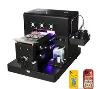 PEIXU Imprimantes A4 UV Imprimant Multifonction Jet d'encre A4 Couleur Printer 16.5x30CM Imprimante Semi Automatique à Plat UV Imprimante pour Verre,Bois,Coque de Téléphone Portable Impression