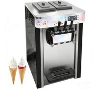 PEIXU Machine à crème glacée commerciale professionnelle 1900 W, écran couleur, 20-22 l/h, machine à yaourt glacé de bureau, idéale pour bars, restaurants et usage domestique