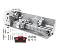 PEIXU Tour métallique de précision 1100 W, tour de table 220 x 750 mm, vitesse variable 50-3000 tr/min, contrepoint MT2 pour tournage inversé et perçage