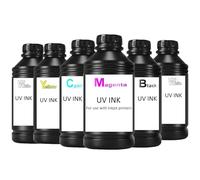 PEIXU UV Encre pour UV A3L805/A4L805/A4 Imprimante,CMYKWW,Chaque Bouteille de 500ml,6 Bouteilles au Total