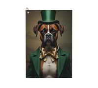 peiyeety Accessoires de Golf pour Hommes et Femmes, Serviette de Golf Moderne à imprimé Boxer n° 65 avec Mousqueton, en Microfibre gaufrée, 40,6 x 61 cm (16 x 24 Pouces).