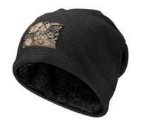 peiyeety Bonnet Slouchy en Dentelle brodée de Fleurs, Bonnet d'hiver Chaud et doublé en Peluche, Coupe-Vent, pour Hommes et Femmes