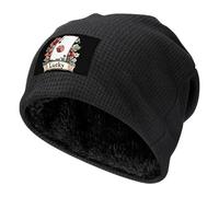 peiyeety Bonnet Unisexe Lucky Flower Poker en Maille doublé Polaire, Chaud et à Revers, idéal pour Le Ski en Hiver.