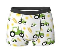 peiyeety Boxer imprimé Tracteur agricole pour Homme, sous-vêtement Confortable, Fantaisie, Cadeaux hilarants pour Hommes, Respirant, Extensible