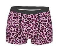 peiyeety Boxer sous-vêtements pour Hommes imprimé léopard Rose, Slip imprimé Bananes comiques, Pochette Souple, Taille Basse, Boxer Extensible, nouveauté, Cadeaux M