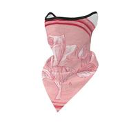 peiyeety Cache-cou/bandana/cagoule/cache-cou réutilisable rose clair à sceau de cire aquarelle avec empreinte de rose, respirant(e) pour l'extérieur