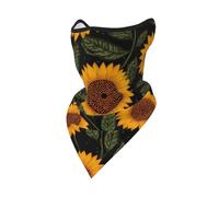 peiyeety Cache-cou/bandana réutilisable à motif tournesol plat, respirant, pour l'extérieur