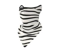 peiyeety Cache-cou bandana réutilisable à motif zèbre horizontal minimaliste, respirant, pour l'extérieur