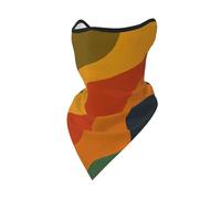 peiyeety Cache-cou/bandana réutilisable en tissu texturé abstrait à motifs colorés et abstraits, cagoule respirante d'extérieur