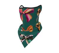 peiyeety Cagoule réutilisable Coquette Bow à motifs léopard irisés, bandana, cache-cou, cagoule respirante d'extérieur