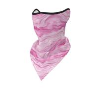 peiyeety Cagoule réutilisable en agate rose inspirée de la toile de Jouy, bandana, cache-cou, cagoule respirante d'extérieur