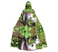 peiyeety Cape à capuche à motif de furet en quête de nourriture, idéale pour Halloween, les costumes de jeux de rôle et bien plus encore.