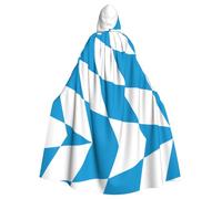 peiyeety Cape à capuche adulte imprimée drapeau bavarois pour Halloween, facile d'entretien et durable