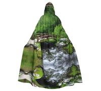 peiyeety Cape à capuche adulte imprimée Little Bridge in the East, idéale pour Halloween, les fêtes costumées et plus encore.