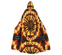 peiyeety Cape à capuche adulte « Turning the Flame » pour Halloween, cosplay, bals masqués et soirées à thème