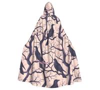 peiyeety Cape à capuche Raven pour Halloween, pour femmes et hommes, costumes de cosplay, fête de vacances
