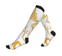 peiyeety Chaussettes de course montantes Elephone Royaume du Laos pour femmes et hommes