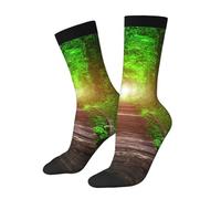 peiyeety Chaussettes montantes unisexes fantaisie « In The Spring Tunnel Of Love », coupe extensible et confortable »