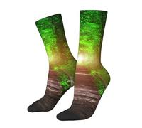 peiyeety Chaussettes montantes unisexes fantaisie « In The Spring Tunnel Of Love », coupe extensible et confortable »