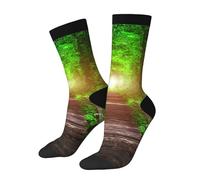 peiyeety Chaussettes montantes unisexes fantaisie « In The Spring Tunnel Of Love », coupe extensible et confortable »