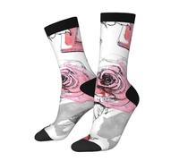 peiyeety Chaussettes parfumées, rouges à lèvres et maquillage, chaussettes décontractées et sportives pour femmes et hommes