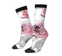 peiyeety Chaussettes parfumées, rouges à lèvres et maquillage, chaussettes décontractées et sportives pour femmes et hommes