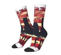 peiyeety Chaussettes patriotiques drapeau américain « N'oubliez jamais le 11 septembre », chaussettes décontractées et originales pour femmes et hommes