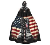 peiyeety Costume de cape à capuche pour hommes et femmes, fête d'Halloween, cosplay, Journée des anciens combattants 1