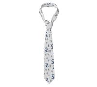 peiyeety Cravate homme Blue Seahorse 9, classique, infroissable, douce et soyeuse, avec passant antidérapant, idéale pour les occasions professionnelles et les cadeaux.